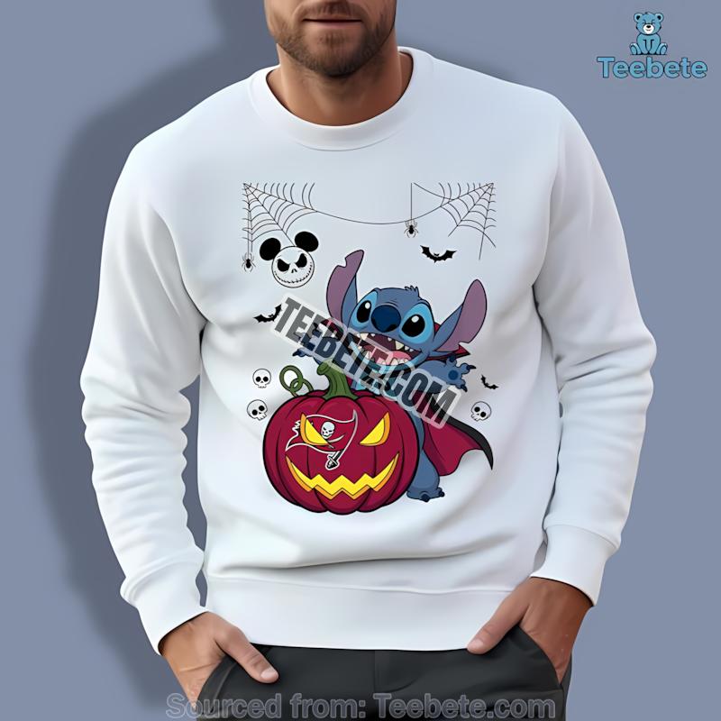 Tampa Bay Buccaneers Stitch Witch Halloween Long Sleeve Tampa Bay Buccaneers Stitch Witch Halloween Long Sleeve