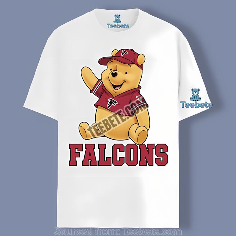 Winnie The Pooh Football Atlanta Falcons Team Spirit Tshirt