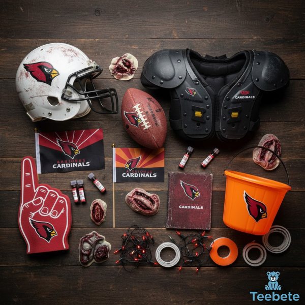 Arizona Cardinals Halloween Costume Props And Accessories Collection Display