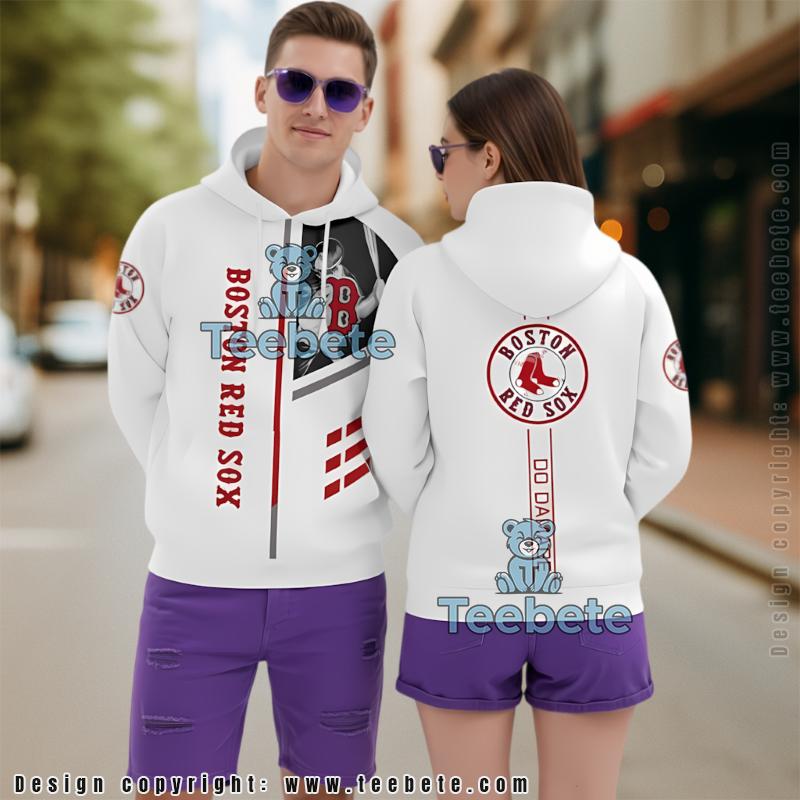 Boston Red Sox Do Damage 3D Zip Up Hoodie White Unisex