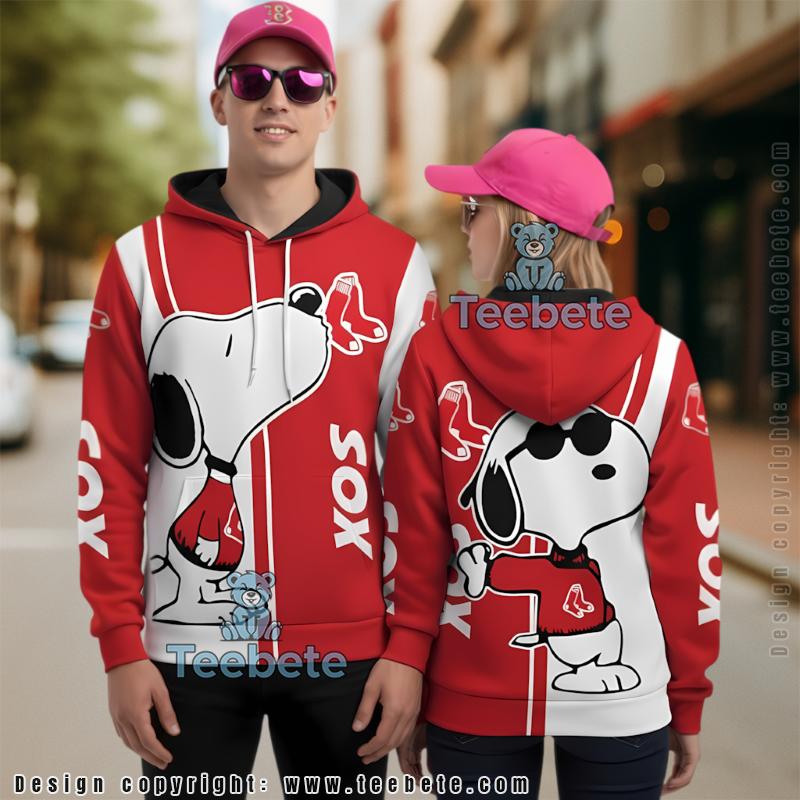 Boston Red Sox Skull Punisher 3D Hoodie Pullover Red Unisex