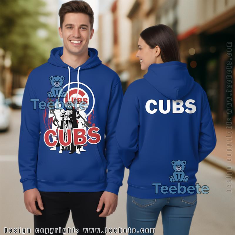 Chicago Cubs Star Wars Team 3D Hoodie Blue Unisex