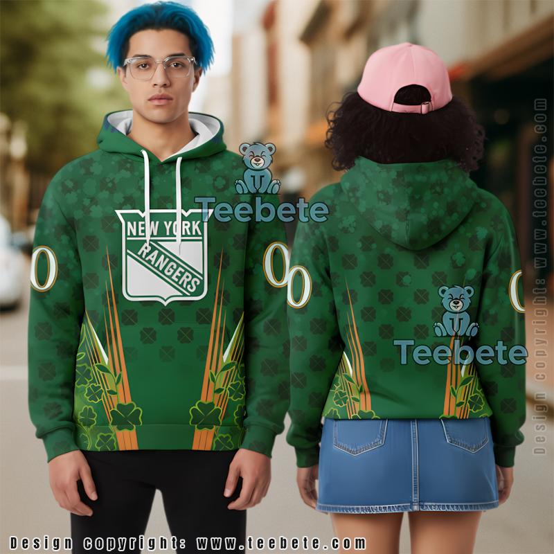 Irish St Patrick Day Celtic Cross 3D Hoodie Black Pattern