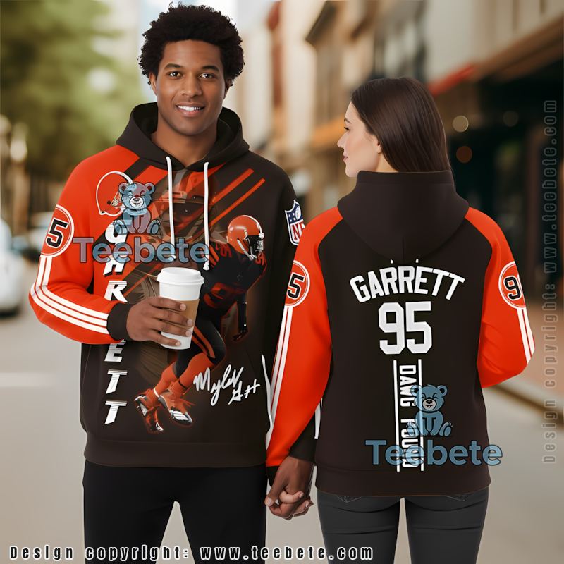 Personalized Cleveland Browns Myles Garrett Dawg Pound 3D Hoodie Youth