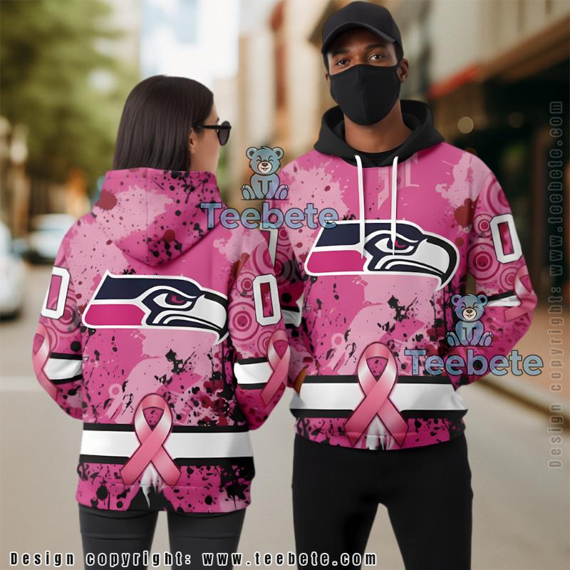 Seattle Seahawks Baby Yoda Star Wars 3D Hoodie White Blue