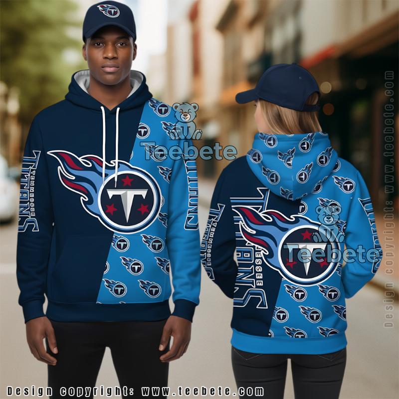 Tennessee Titans Football Fan Gift 3D Hoodie Blue Graphic