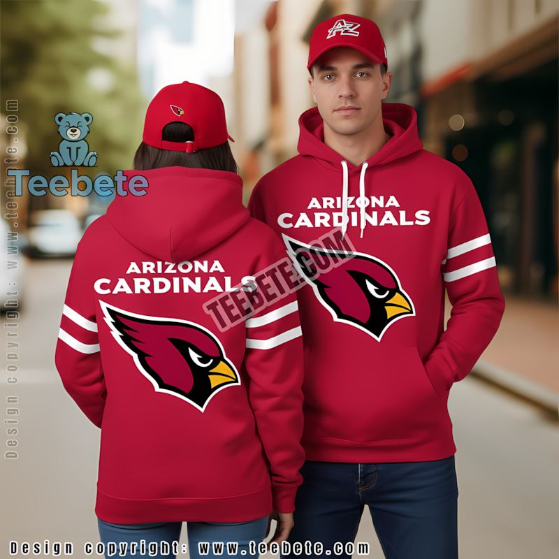 Arizona Cardinals 3D Hoodie Print Red For Fans