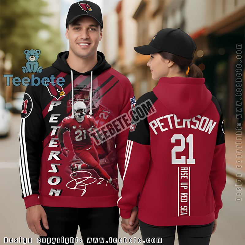 Arizona Cardinals Patrick Peterson 3D Hoodie Puff Print