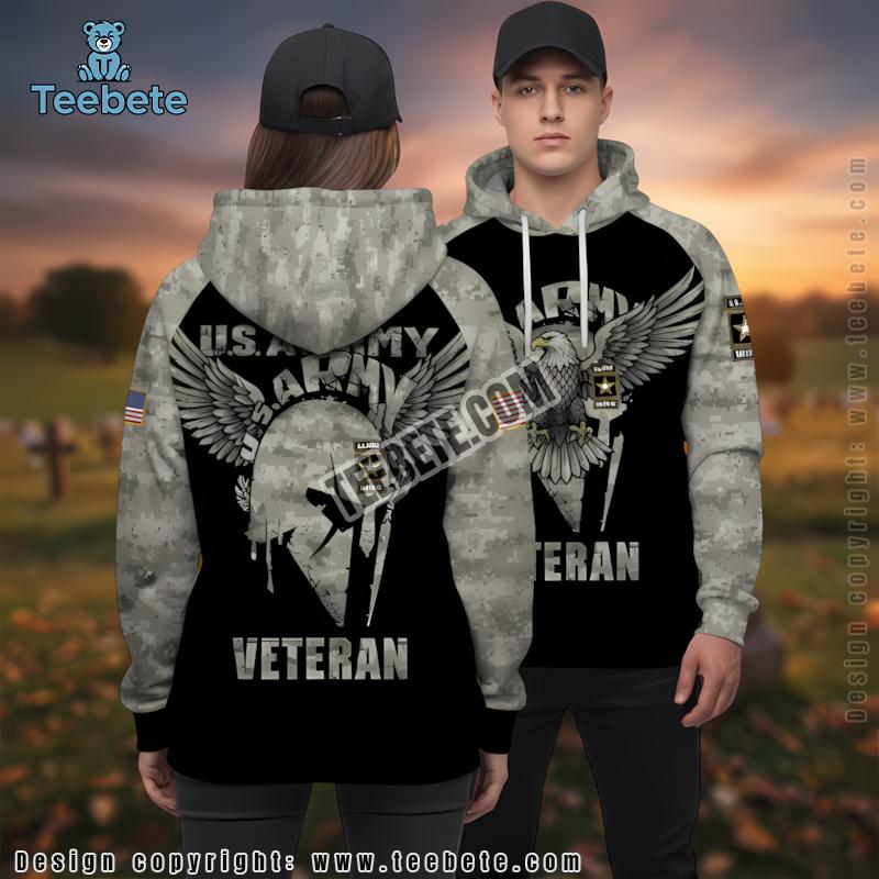 Army Veteran Knight Helmet 3D Hoodie Olive Green Cool