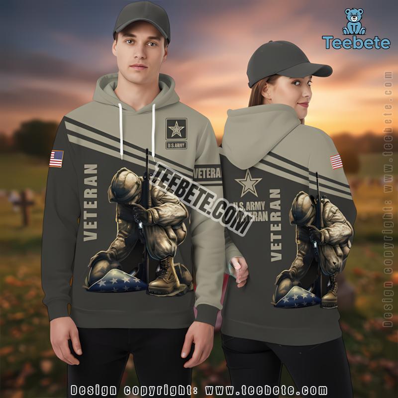 Army Veteran Remembrance Of Sacrifice 3D Hoodie Olive Green Fashion