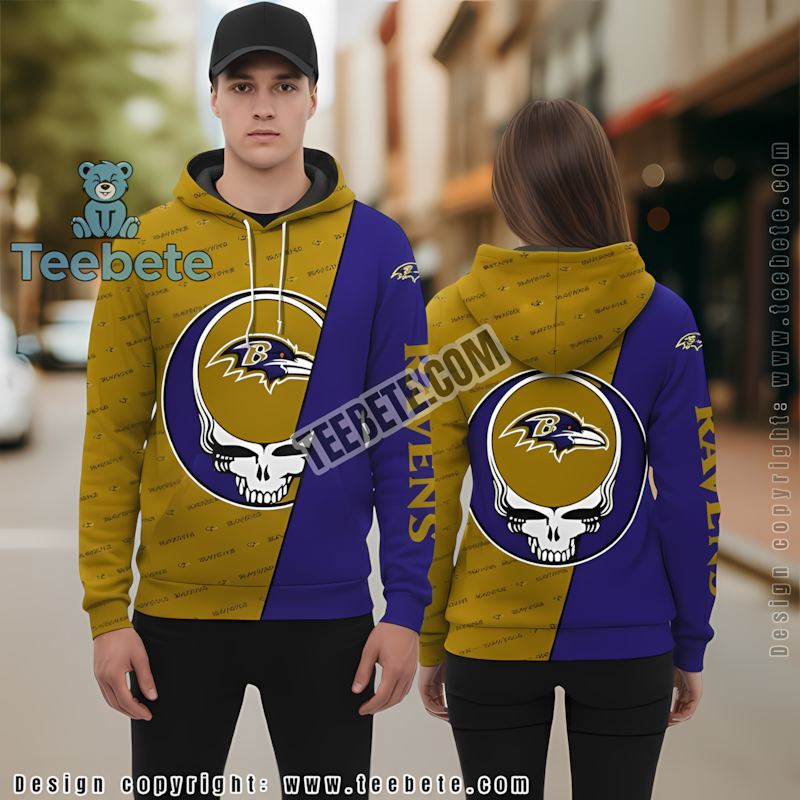 Baltimore Ravens Grogu 3D Hoodie Men Blue Yellow Baltimore Ravens Grogu 3D Hoodie Men Blue Yellow