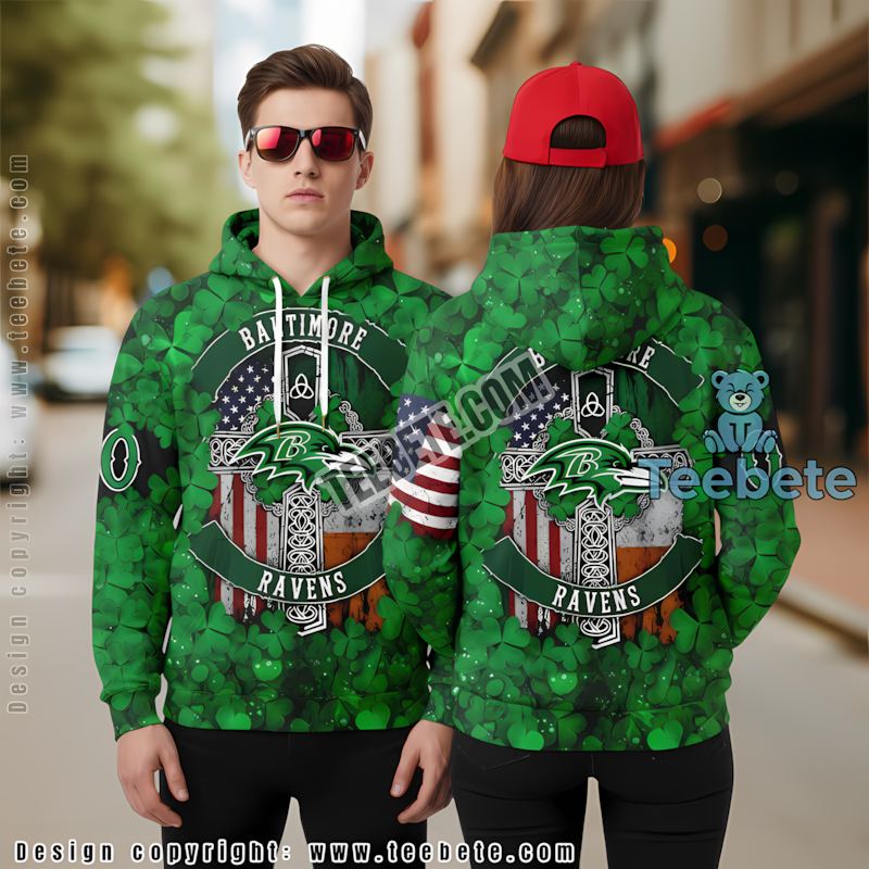 Baltimore Ravens Snoopy 3D Hoodie Mens Purple White