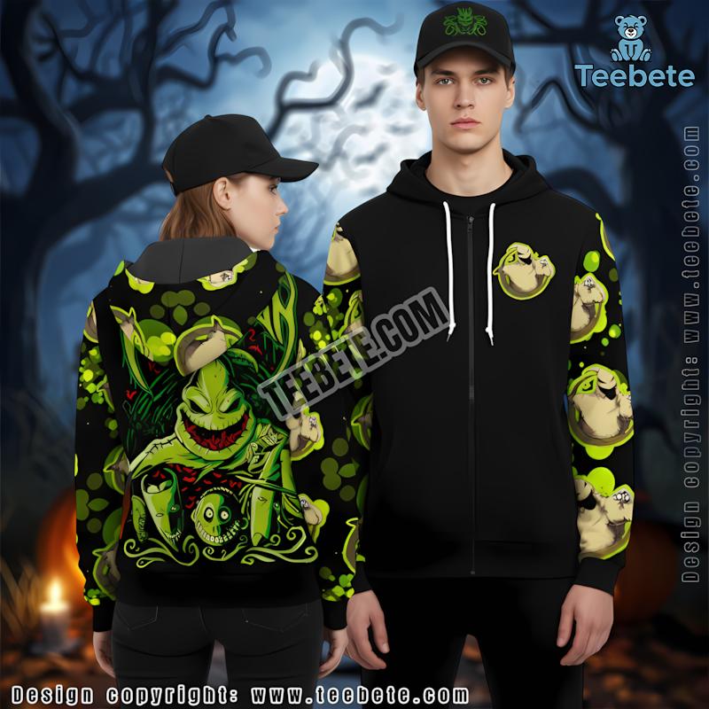 Nightmare Boogieman Oogie Boogie Green Halloween 3D Hoodie