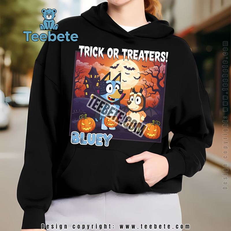 Bluey Bingo Trick Or Treaters Halloween Costume Hoodie Bluey Bingo Trick Or Treaters Halloween Costume Hoodie