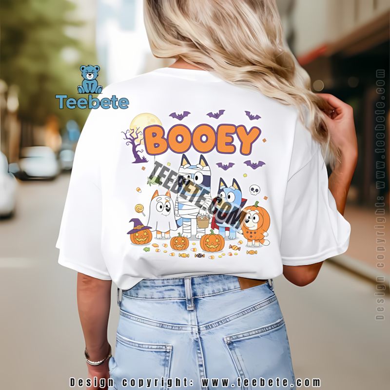 Bluey Characters Booey Halloween Costume Party Graphic Shirt