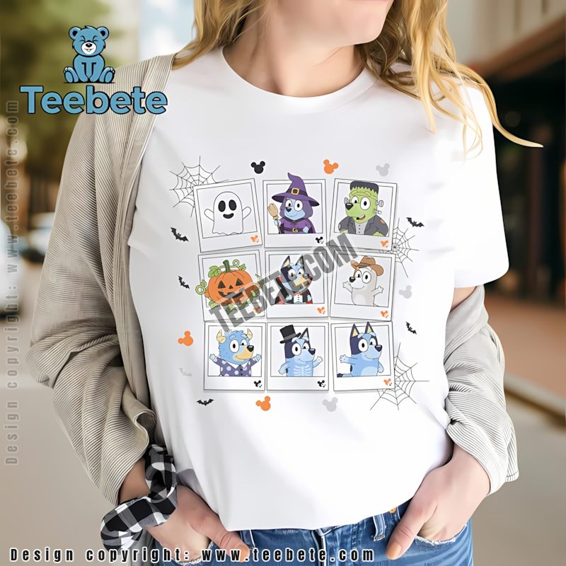 Bluey Characters Booey Halloween Costume Party Graphic Shirt