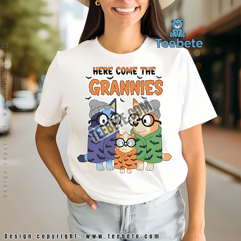 Bluey Here Come The Grannies Halloween Costume Shirt