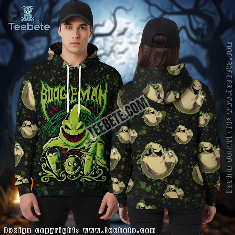 Nightmare Before Halloween Oogie Boogie Green 3D Hoodie