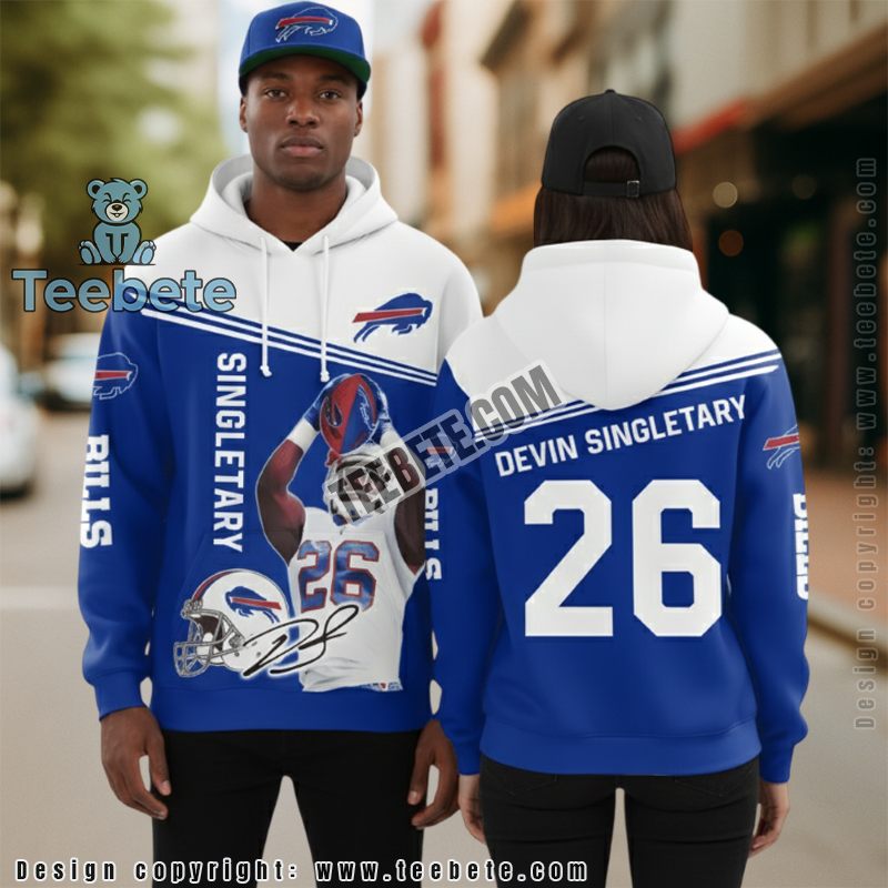 Buffalo Bills Death Smoke 3D Hoodie For Sale Black