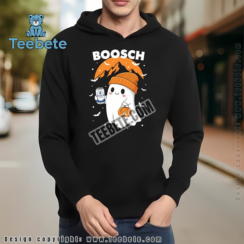 Busch Light Ghost Boosch Halloween Mountains And Bats Hoodie Busch Light Ghost Boosch Halloween Mountains And Bats Hoodie