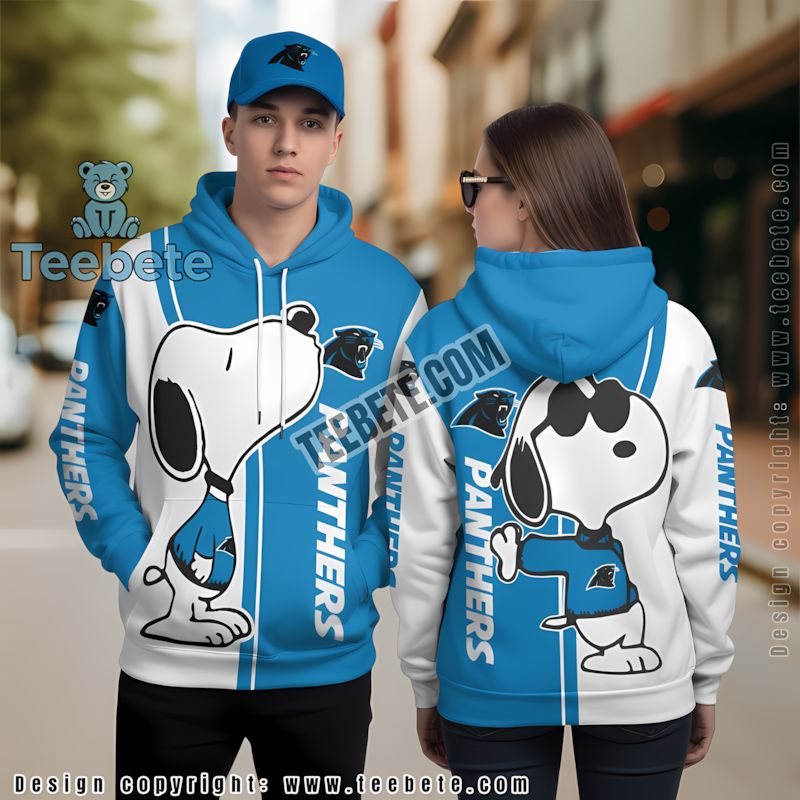 Carolina Panthers Skull Unleash 3D Hoodie Blue Black For Sale