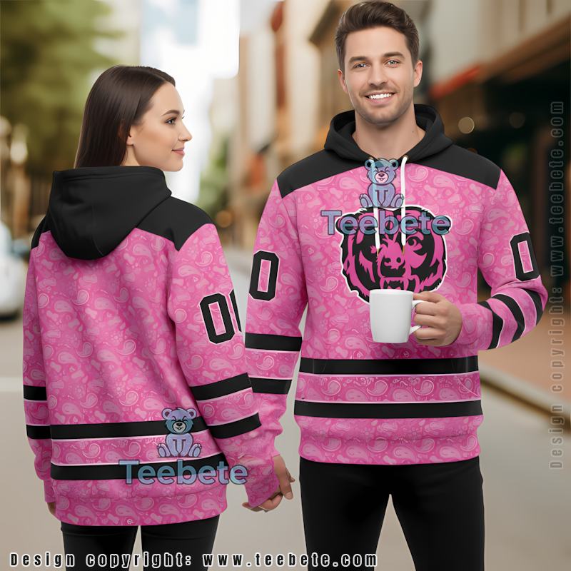 Chicago Bears Octocber Wear Pink 3D Hoodie Women