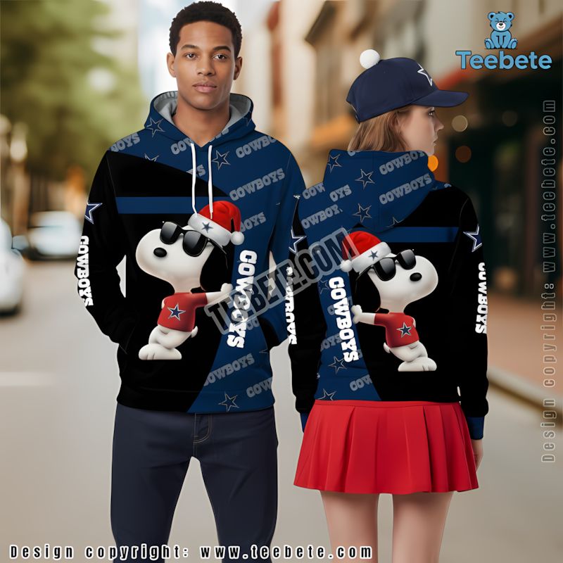 Dallas Cowboys Skull 3D Hoodie Black