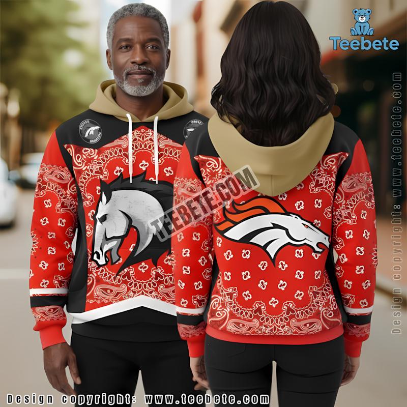 Denver Broncos Fan Gift 3D Hoodie Red For Sale