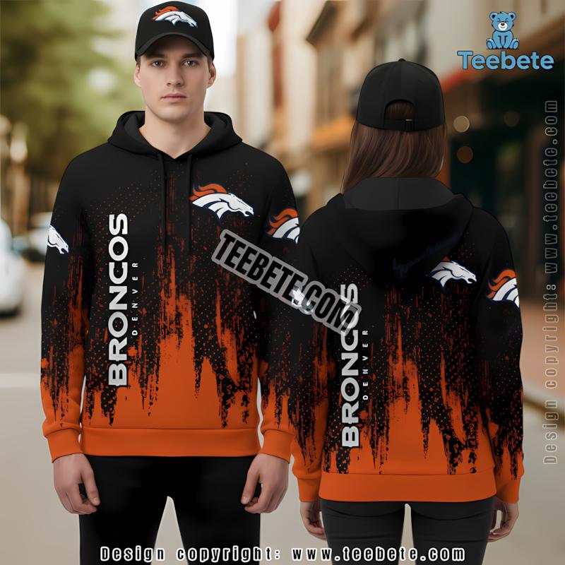 Denver Broncos Soccer Fan 3D Hoodie Black Art
