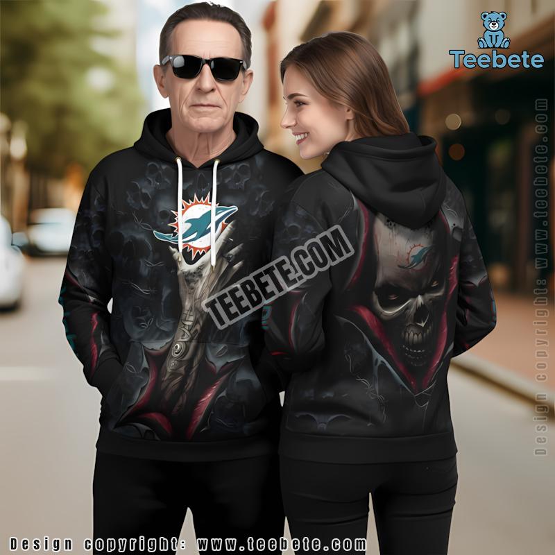 Miami Dolphins Devils Hand 3D Hoodie Black Kids