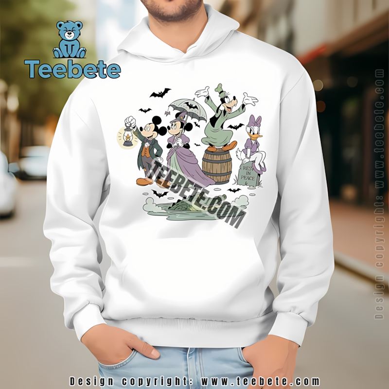 Disney Halloween Haunted Mansion Mickey Minnie Goofy Daisy Hoodie Disney Halloween Haunted Mansion Mickey Minnie Goofy Daisy Hoodie