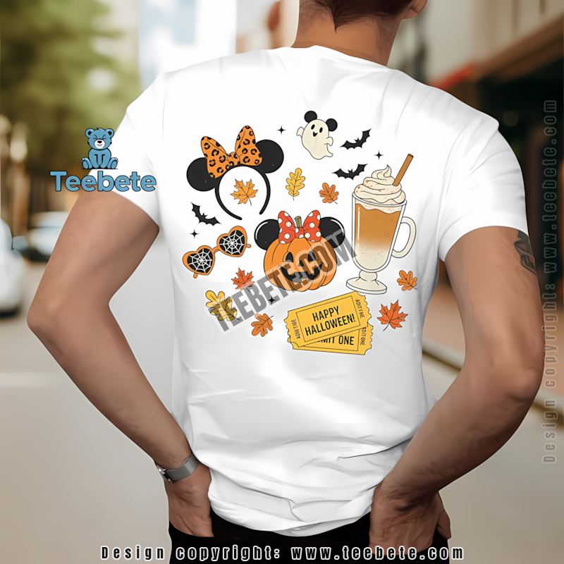 Disney Mickey Ears Pumpkin Spice Park Tickets Halloween Girl Shirt