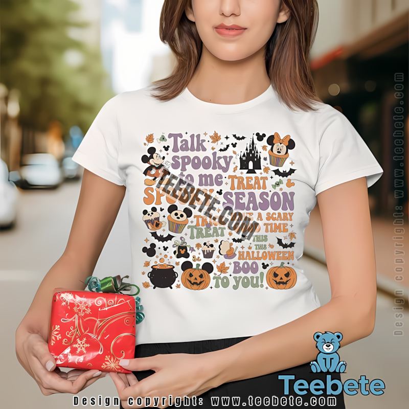 Disney Mickey Minnie Donald Goofy Pooh Halloween Trick Or Treat Shirt