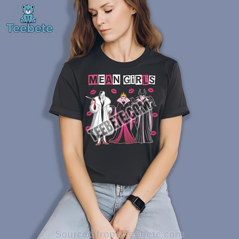 Disney Villains Mean Girls Parody Retro Halloween Shirt