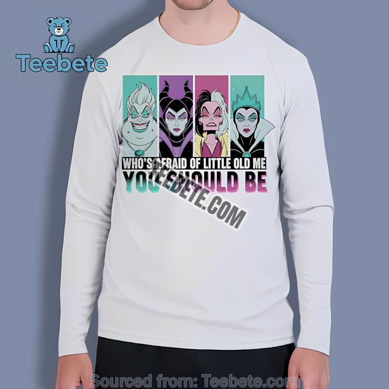 Disney Villains Ursula Maleficent Cruella Evil Queen Retro Neon Long Sleeve Disney Villains Ursula Maleficent Cruella Evil Queen Retro Neon Long Sleeve