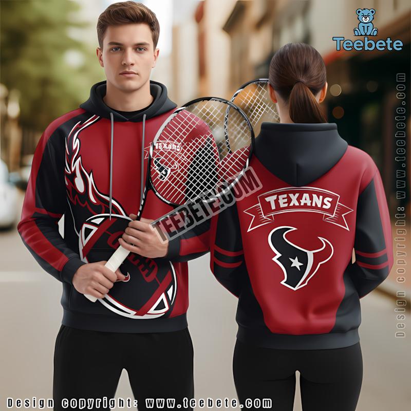 Gnomes Houston Texans 3D Hoodie White Mens