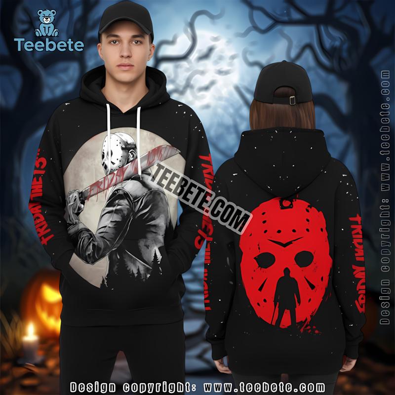 Ghostface Astronaut Halloween Blue 3D Design Hoodie