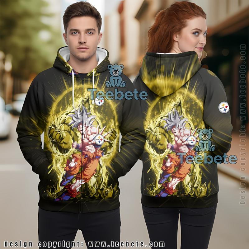 Pittsburgh Steelers Groot Hug 3D Hoodie Black Yellow Mens