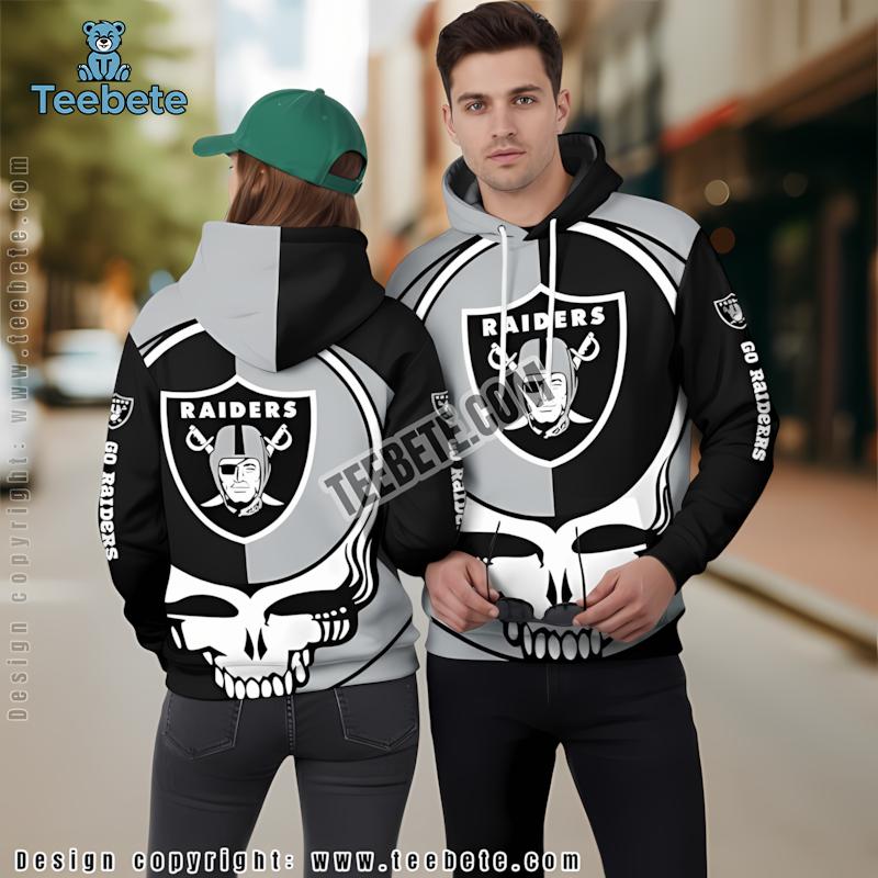 Grateful Dead Las Vegas Raiders 3D Hoodie Black Mens