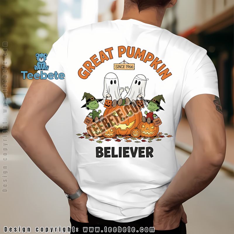 Great Pumpkin Believer Since 1966 Peanuts Halloween Shirt Charlie Brown