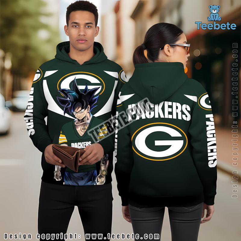 Green Bay Packers Grateful Dead 3D Hoodie Black Print