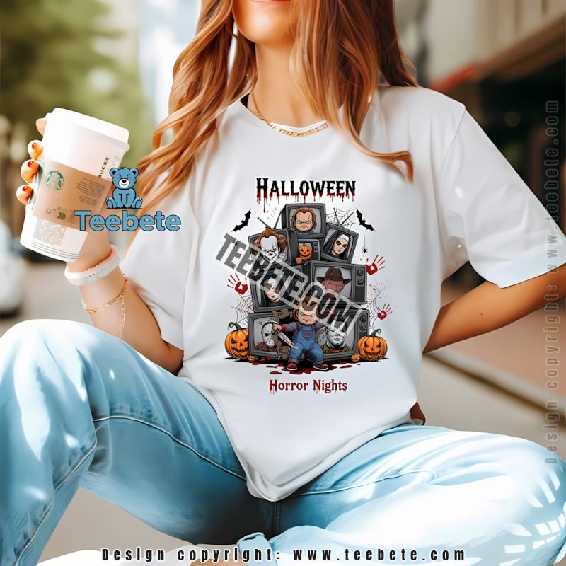 Halloween Pennywise Michael Myers Chucky Shirt Horror Nights Characters