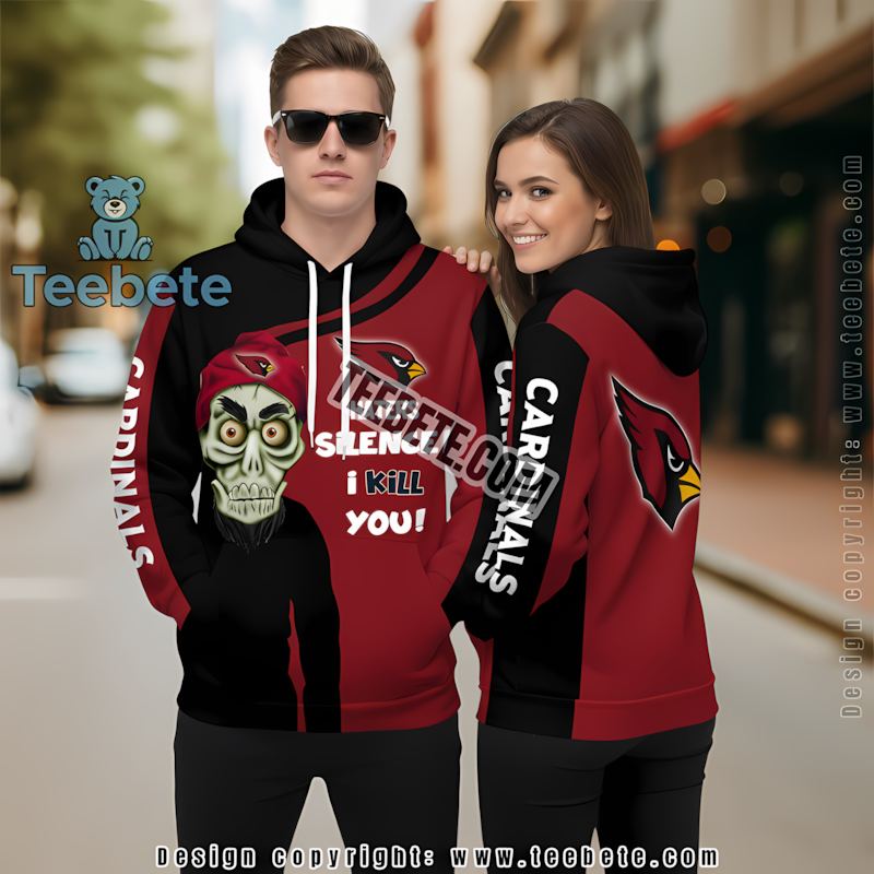 Arizona Cardinals Let It Rock 3D Hoodie Mens White