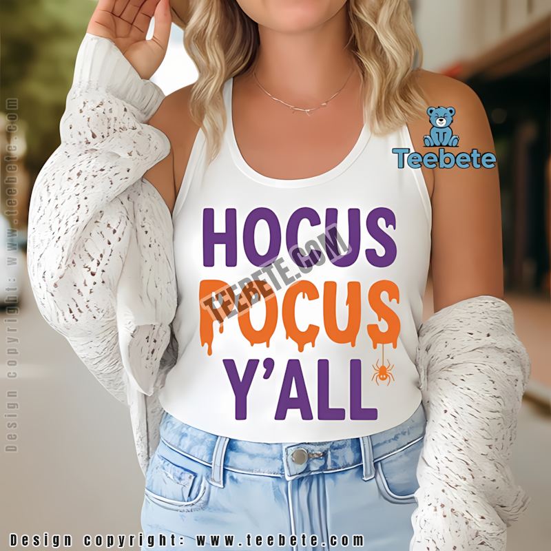 Hocus Pocus Yall Halloween Tanktop Funny Spooky Season Hocus Pocus Yall Halloween Tanktop Funny Spooky Season