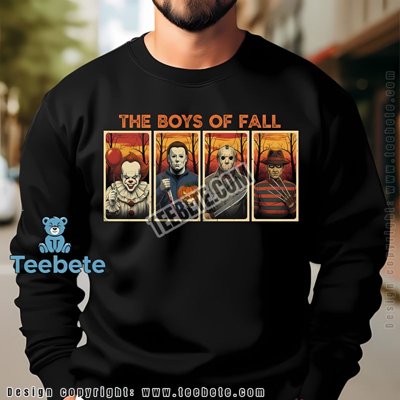 Horror Icons The Boys Of Fall Vintage Halloween Movie Fan Long Sleeve Horror Icons The Boys Of Fall Vintage Halloween Movie Fan Long Sleeve