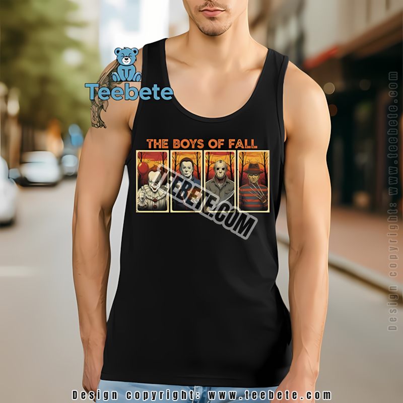 Horror Icons The Boys Of Fall Vintage Halloween Movie Fan Tanktop Horror Icons The Boys Of Fall Vintage Halloween Movie Fan Tanktop