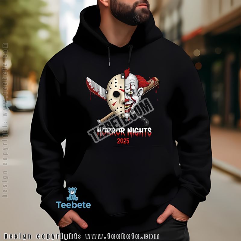 Horror Nights Jason Twisty Clown Halloween Costume Hoodie 2025 Horror Nights Jason Twisty Clown Halloween Costume Hoodie 2025
