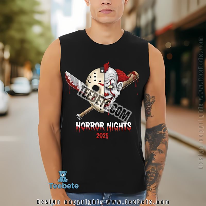 Horror Nights Jason Twisty Clown Halloween Costume Tanktop 2025 Horror Nights Jason Twisty Clown Halloween Costume Tanktop 2025
