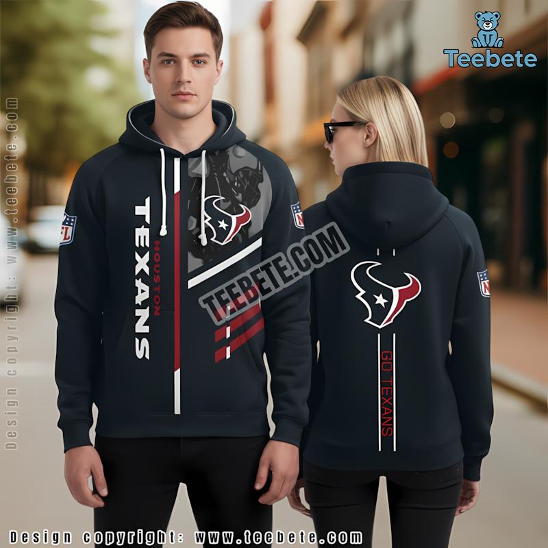 Gnomes Houston Texans 3D Hoodie White Mens