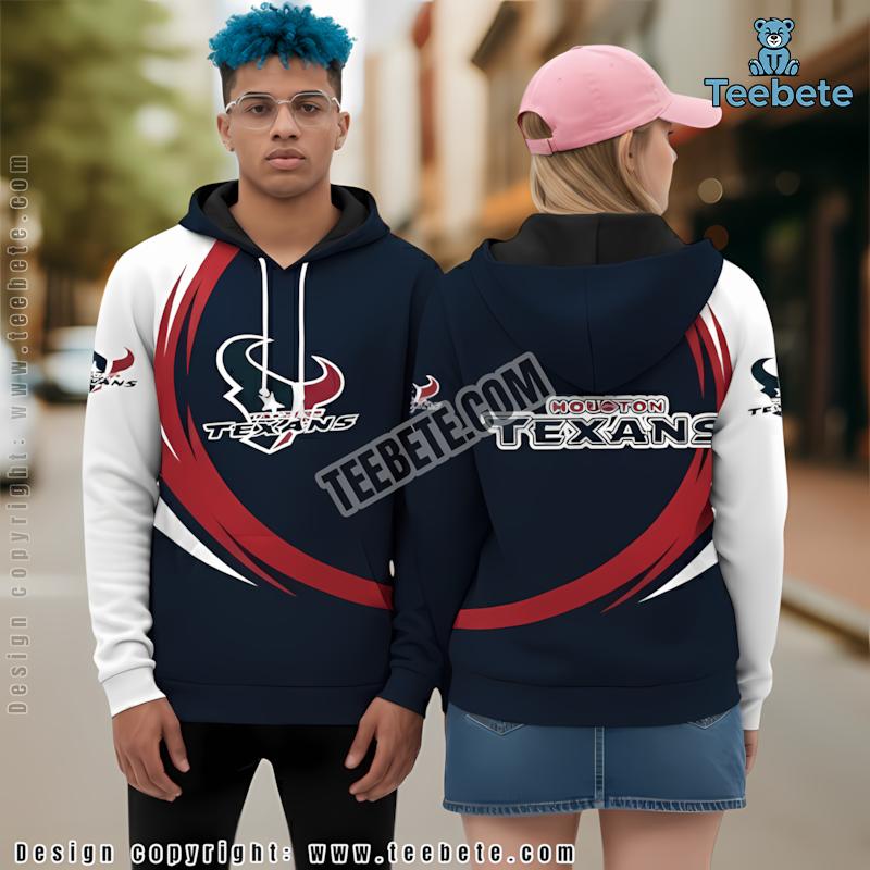 Houston Texans Deandre Hopkins 3D Hoodie Black Red